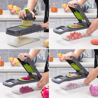 🥒 TurboCutter Cortador de Verduras | Multiusos 12 Cortes