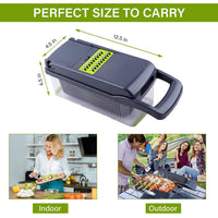 🥒 TurboCutter Cortador de Verduras | Multiusos 12 Cortes