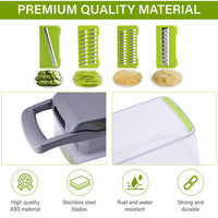 🥒 TurboCutter Cortador de Verduras | Multiusos 12 Cortes