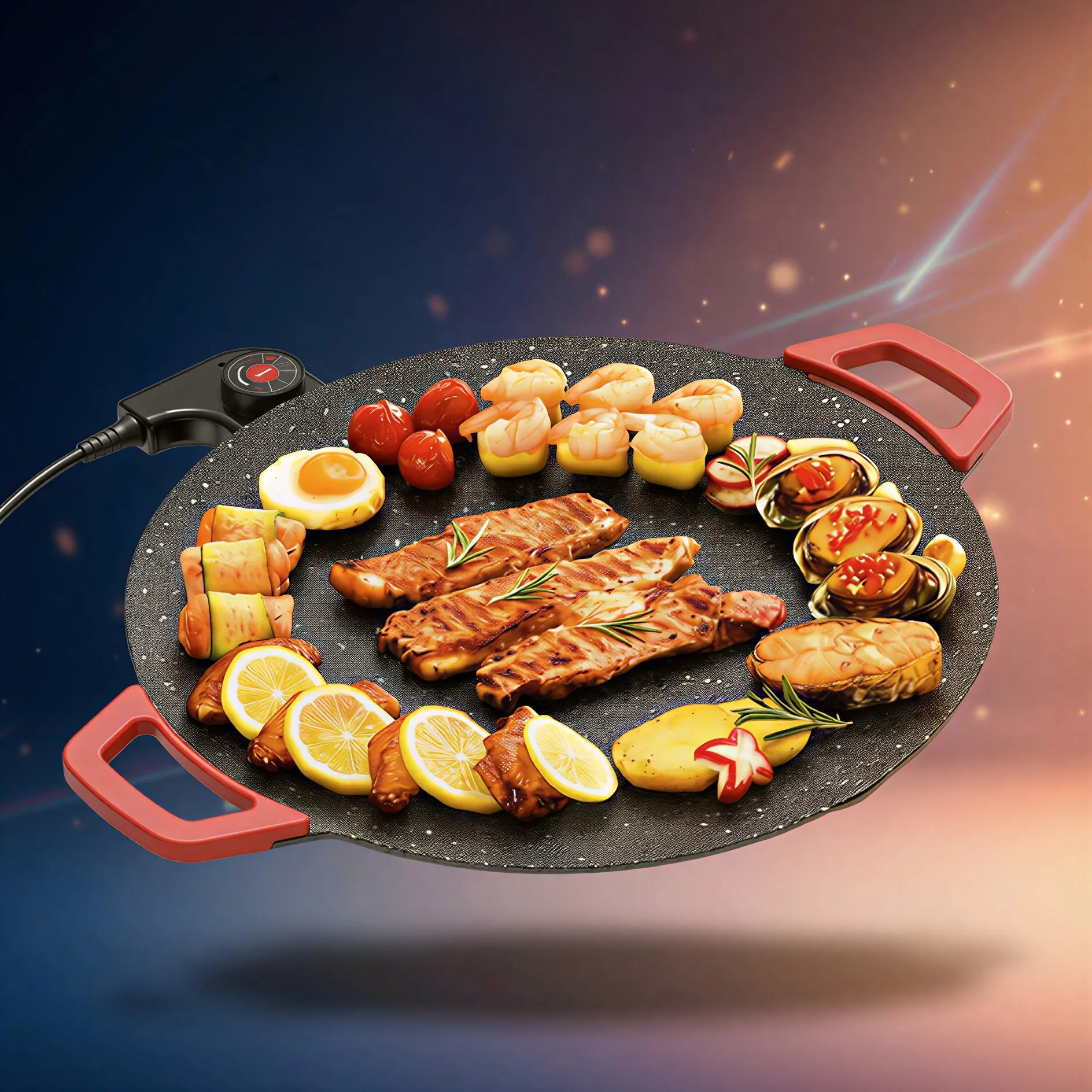 🔥 MAXGRILL CHEFMASTER™ Plancha Eléctrica